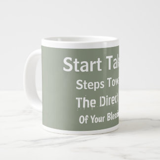 Grande Tasse Vert sauge moderne foi quotidienne élévatrice