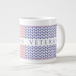 Grande Tasse "VÉTÉRAN AMÉRICAIN" Grand Mug Blanc