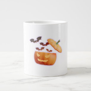 Grande Tasse Vibes citrouilles et chauves-souris - Style Hallow