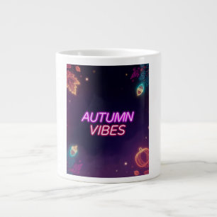 Grande Tasse Vibes d'automne du néon