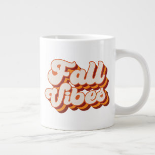 Grande Tasse Vibes d'automne rétro