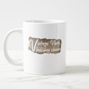 Grande Tasse Vibes Rétro, Joie de Noël – Noël Rétro