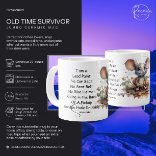 Grande Tasse Vieux Survivant Jumbo en céramique Mug