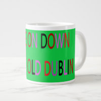 VILLE DE DUBLIN IRLANDE VERT ROUGE NOIR POURPLE