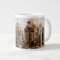 Ville de fantasy futuriste Art de ciel Sci Fi