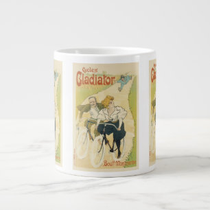 Grande Tasse Vintage Art Nouveau, Bicyclettes Gladiator Cycles