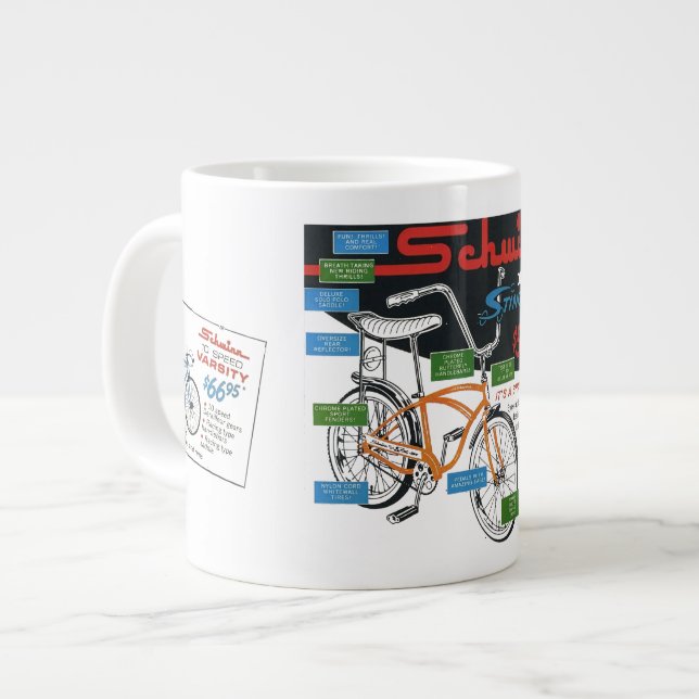 Grande Tasse Vintage Bike Ad (Devant gauche)