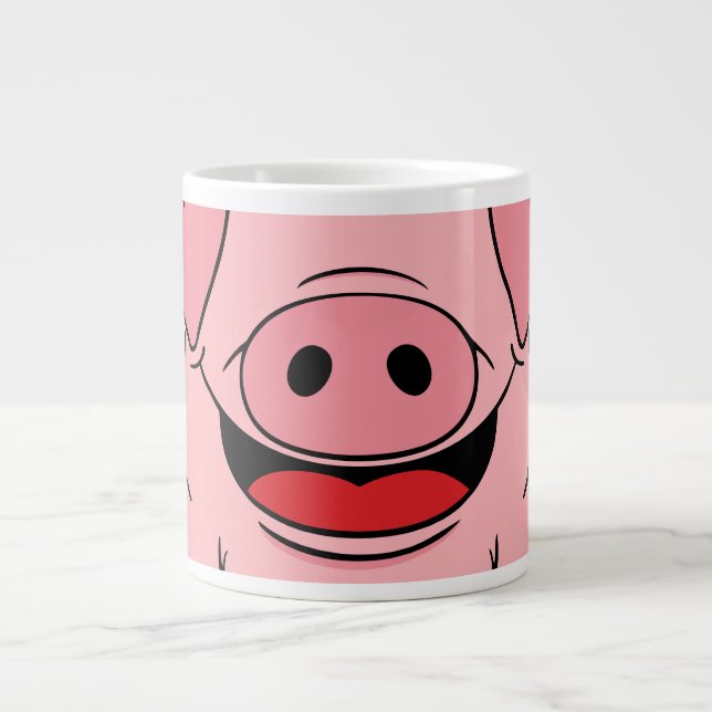 Grande Tasse Visage de porc (Devant)
