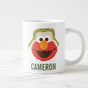 Grande Tasse Visage forestier d'Elmo Ajoutez votre nom