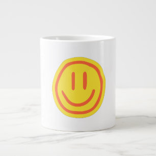 Grande Tasse Visage Souriant Mignon Design d'Émoji Positif et