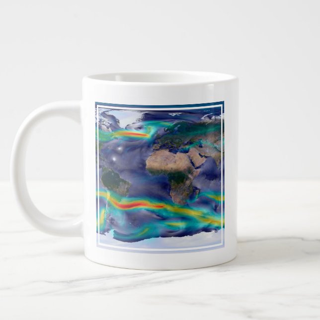 Grande Tasse Visualisation Des Vents Mondiaux. (Gauche)