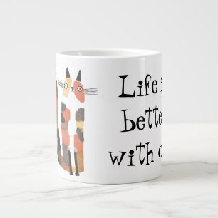 Grande Tasse Vivre mieux avec le chat