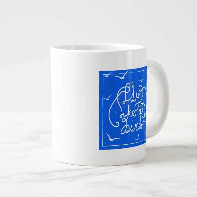 Grande Tasse Voler comme un oiseau (Devant droit)
