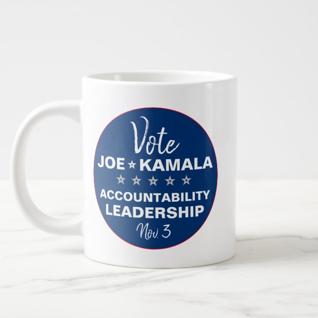 Grande Tasse Vote Joe Biden Kamala Harris Modèle 2024 (Gauche)