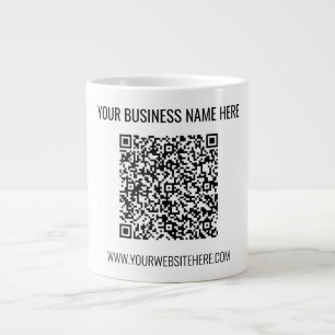 Grande Tasse Votre code QR Texte personnalisé Mug Café Choisir 