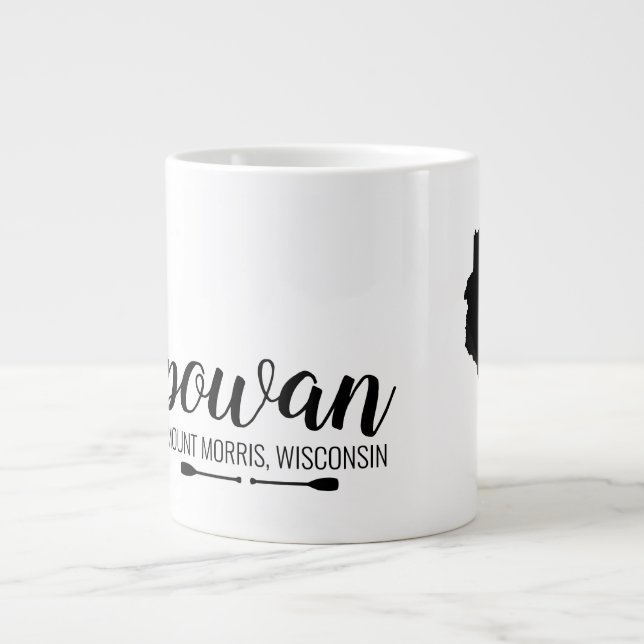 Grande Tasse Votre lac préféré du Wisconsin avec des canots (Devant)