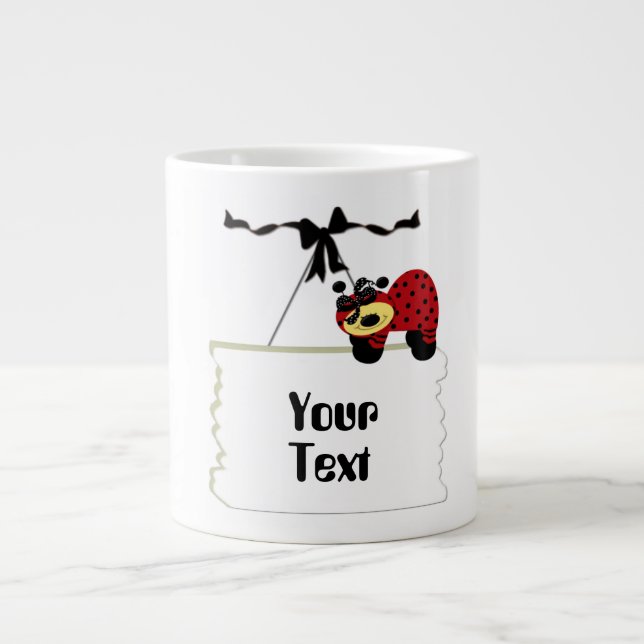 Grande Tasse Votre Mug de texte (Devant)
