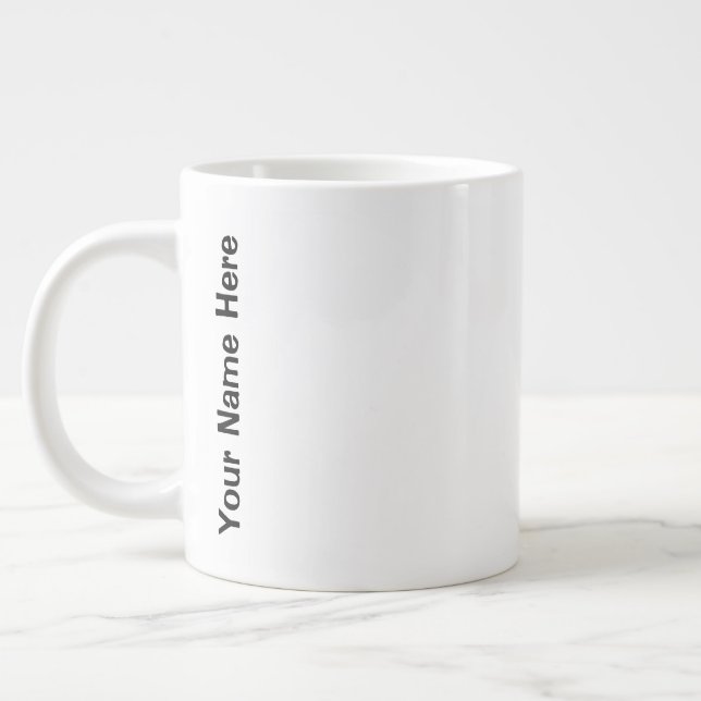 Grande Tasse Votre nom ici (Gauche)