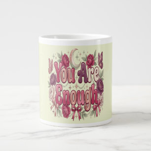 Grande Tasse Vous êtes suffisant Typographie de bulle d'amour