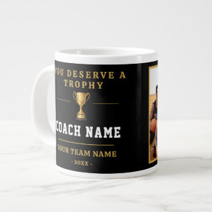 Grande Tasse Vous méritez un entraîneur d'équipe photo de troph
