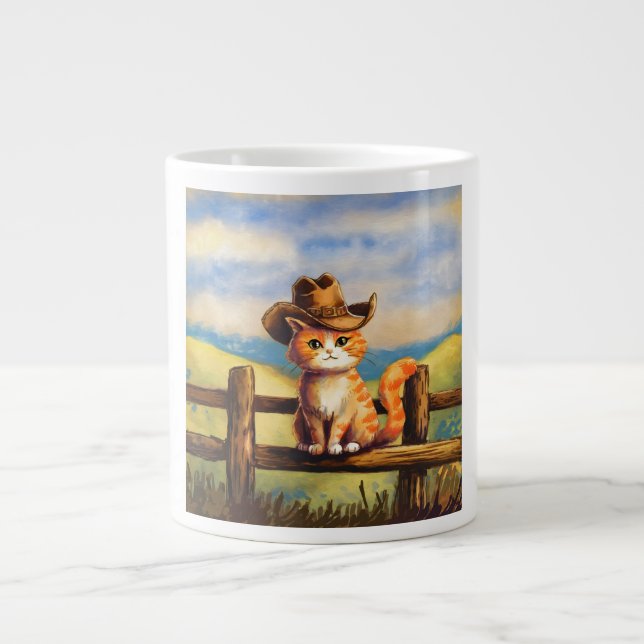 Grande Tasse Watercolor Painted Cat Dad (Devant)