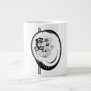 Grande Tasse White Monkey Circle Nazca Line Specialty Mug