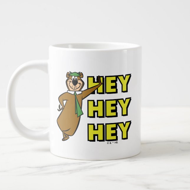 Grande Tasse Yogi Bear Hey Hey Hey (Gauche)