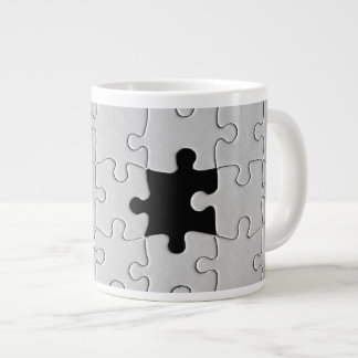 Grande Tasse You Complete Me Romantic Black and White Jigsaw