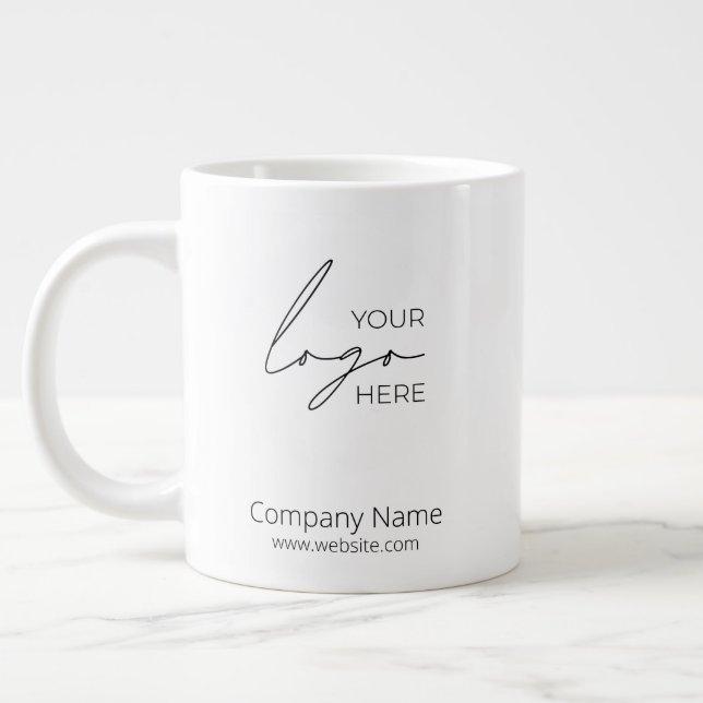 Grande Tasse Your Business Logo Promoteur Business Company (Gauche)