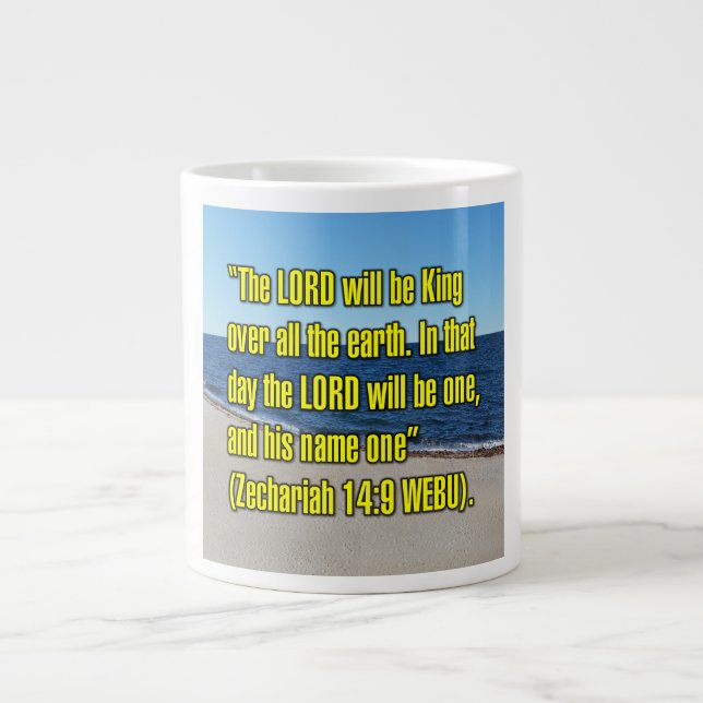 Grande Tasse Zacharie 14:9 WEBU Mug (Devant)