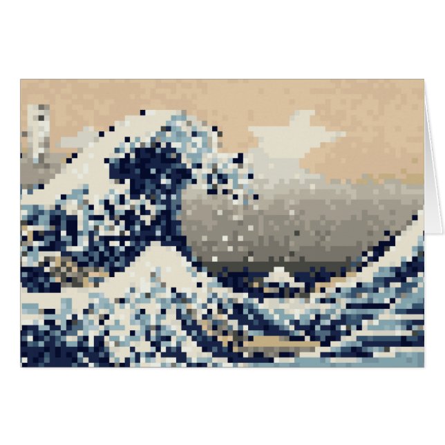 Grande vague au large de Kanagawa 8 bits Pixel car (Devant horizontal)