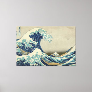 Grande vague Hokusai Stretted Canvas Impression