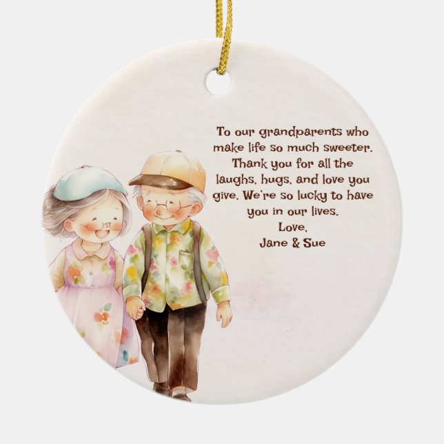 Grandeliertag Keramik Ornament (Vorne)