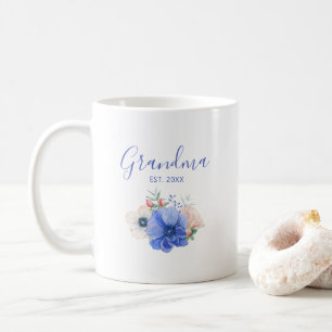 Grandeliertagsgeschenk   Wasserfarbenes Blumengran Kaffeetasse