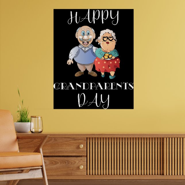 Grandeltern Day Sign Poster (Wohnzimmer 2)