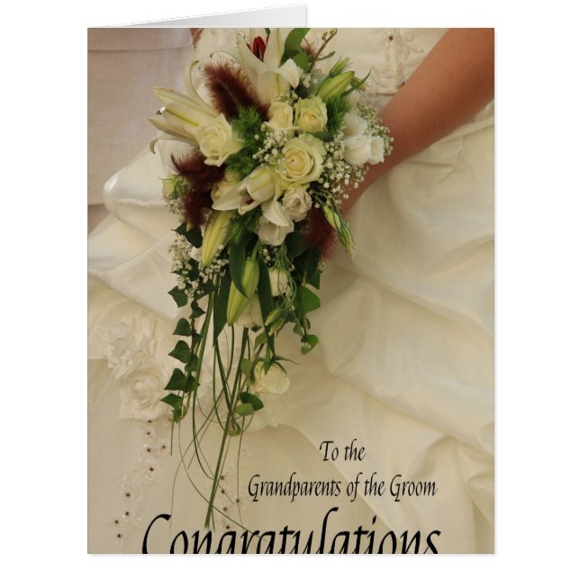 Grandeltern der Bräutigam Hochzeit gratulieren (Vorderseite)