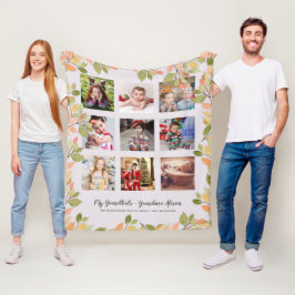 GRANDELTERN FOTO GIFTS - AUTUMN-HERBSTLAUBE FLEECEDECKE