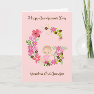 Grandelterntagkarte vom Baby Girl Karte
