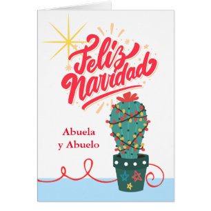 Grandelternweihnachtskaktus Spanish Feliz Navidad