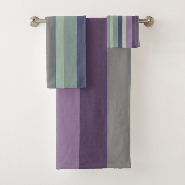 Grandes Abstraites violettes, bleues et vertes (En situation)