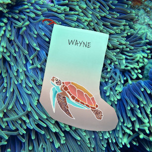 Grandes chaussettes de Noël en écume de mer pour t