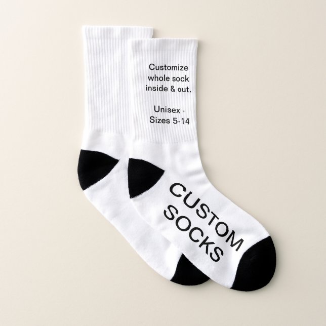 Grandes Chaussettes personnalisables (Paire)