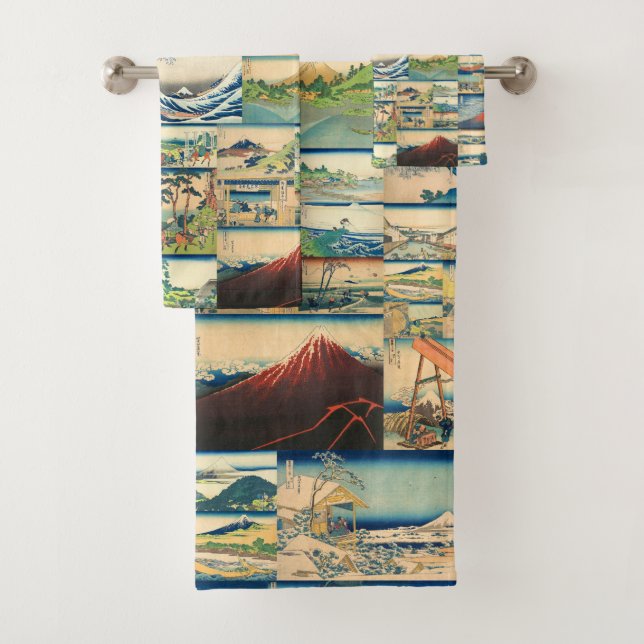 Grandes copies de Japonais de Hokusai le mont Fuji (En situation)