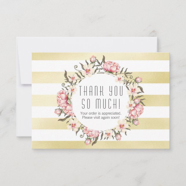 Grandes dorées modernes et Merci Rose rose (Devant)