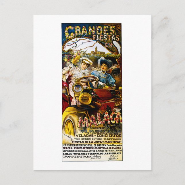 Grandes Fiestaen Malaca Postkarte (Vorderseite)