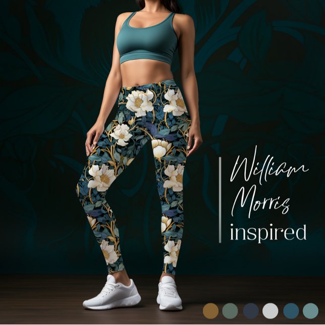 Grandes Fleurs William Morris Leggings Inspiré (Créateur téléchargé)