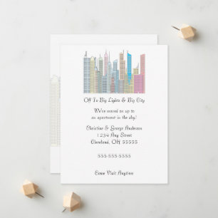 Grandes lumières Big City Moving Faire-part