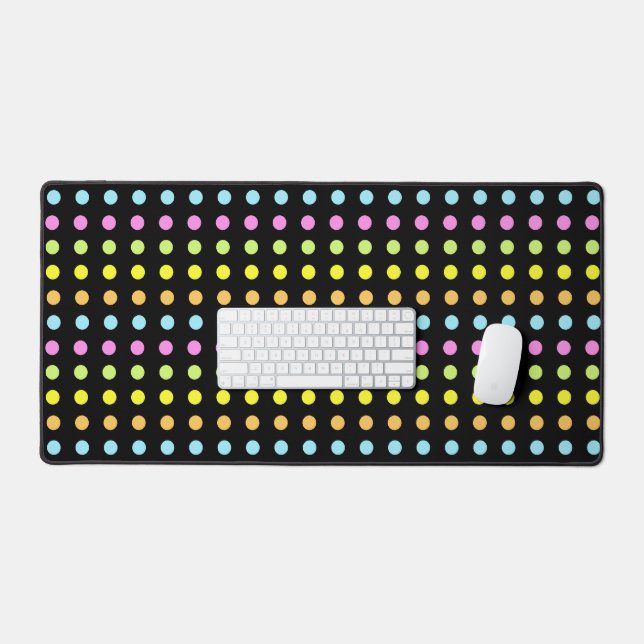 Grandes pointes modernes en couleurs pastel sur no (Clavier et souris)