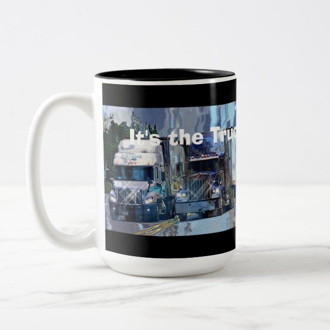 GRANDES TASSES DE CAFÉ DE RELAIS ROUTIER (Gauche)