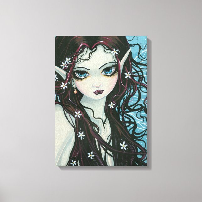 Grandes yeux acrylique toile enveloppée (Recto)